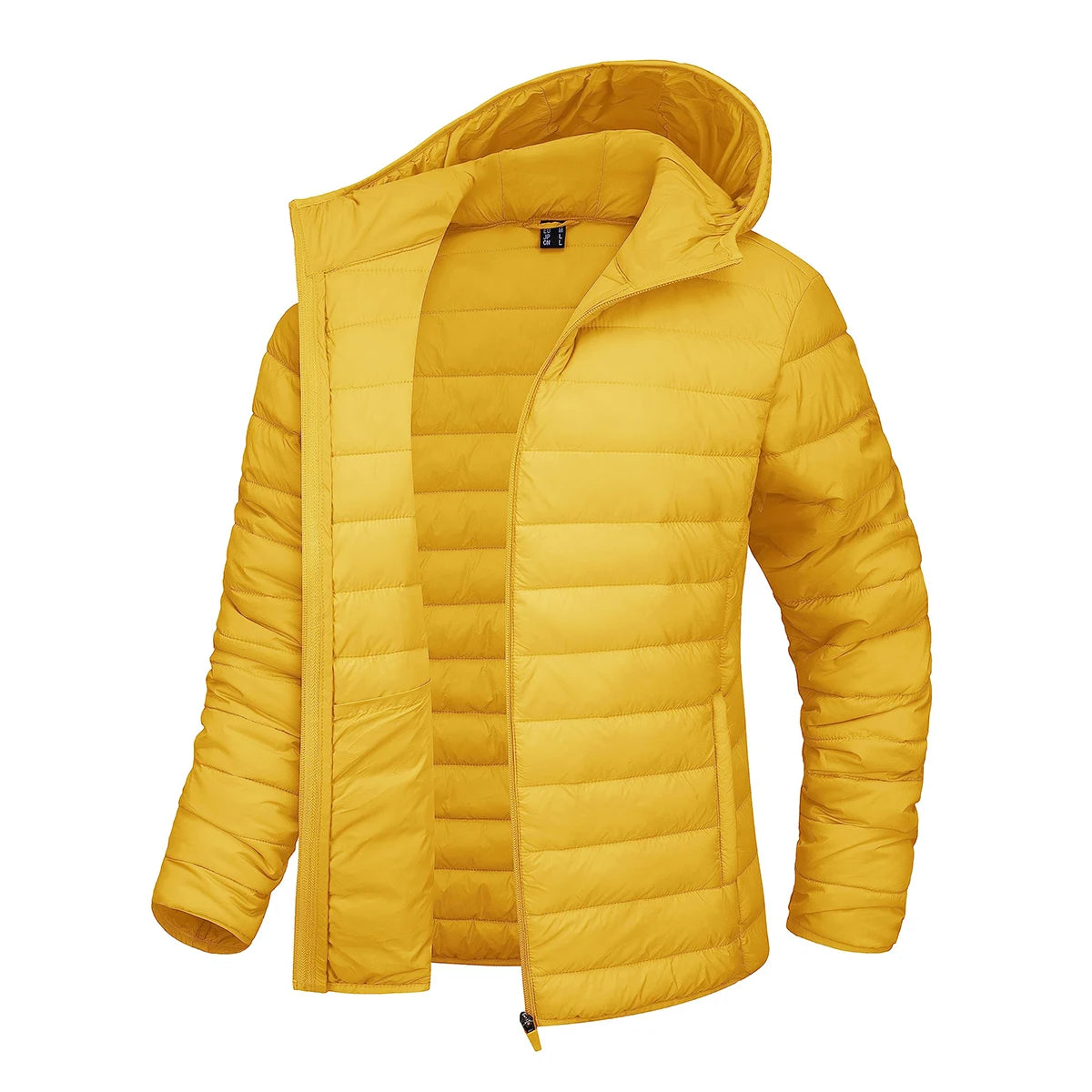 MAGCOMSEN Women's Lightweight Hooded Puffer Jacket Full Zip Quilted Coat Warm Winter Outerwear Casual