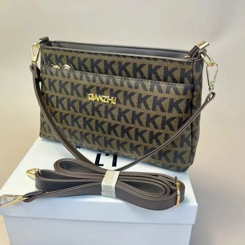 Hot Sale Of The Season New Women's Handbag Trendy Commuter Crossbody Mobile Phone Wallet Versatile Printed Diagonal Female Bag