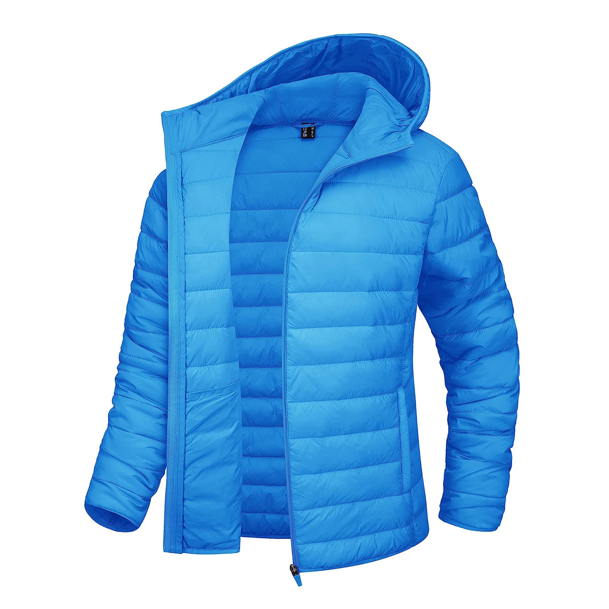 MAGCOMSEN Women's Lightweight Hooded Puffer Jacket Full Zip Quilted Coat Warm Winter Outerwear Casual