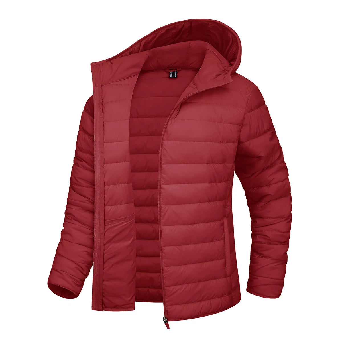 MAGCOMSEN Women's Lightweight Hooded Puffer Jacket Full Zip Quilted Coat Warm Winter Outerwear Casual