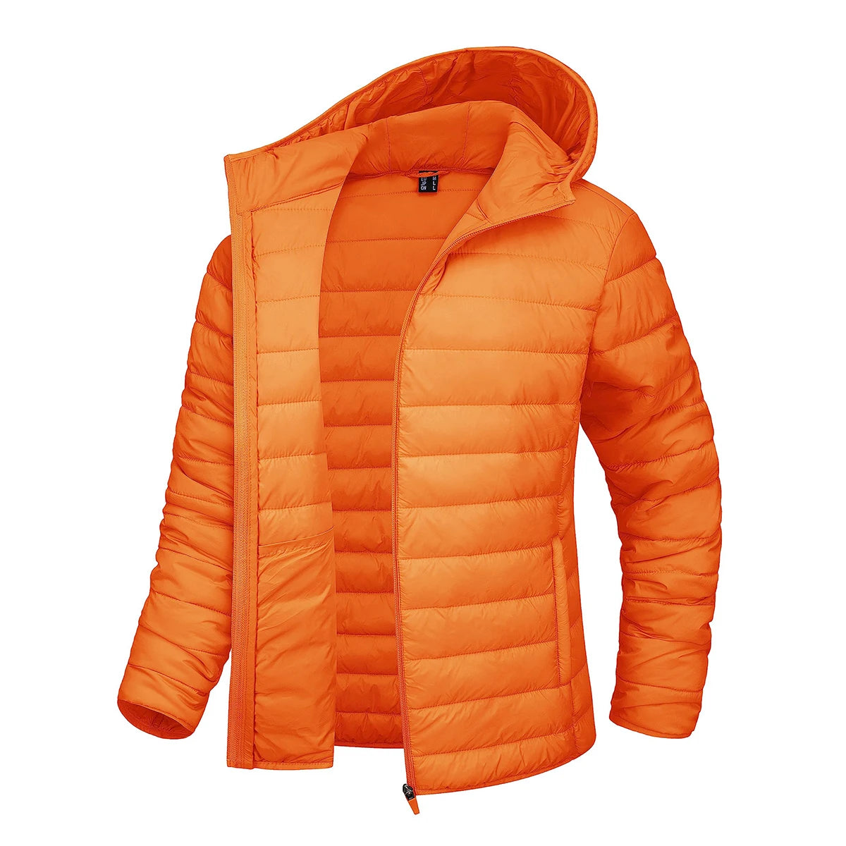 MAGCOMSEN Women's Lightweight Hooded Puffer Jacket Full Zip Quilted Coat Warm Winter Outerwear Casual
