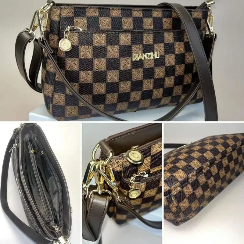 Hot Sale Of The Season New Women's Handbag Trendy Commuter Crossbody Mobile Phone Wallet Versatile Printed Diagonal Female Bag