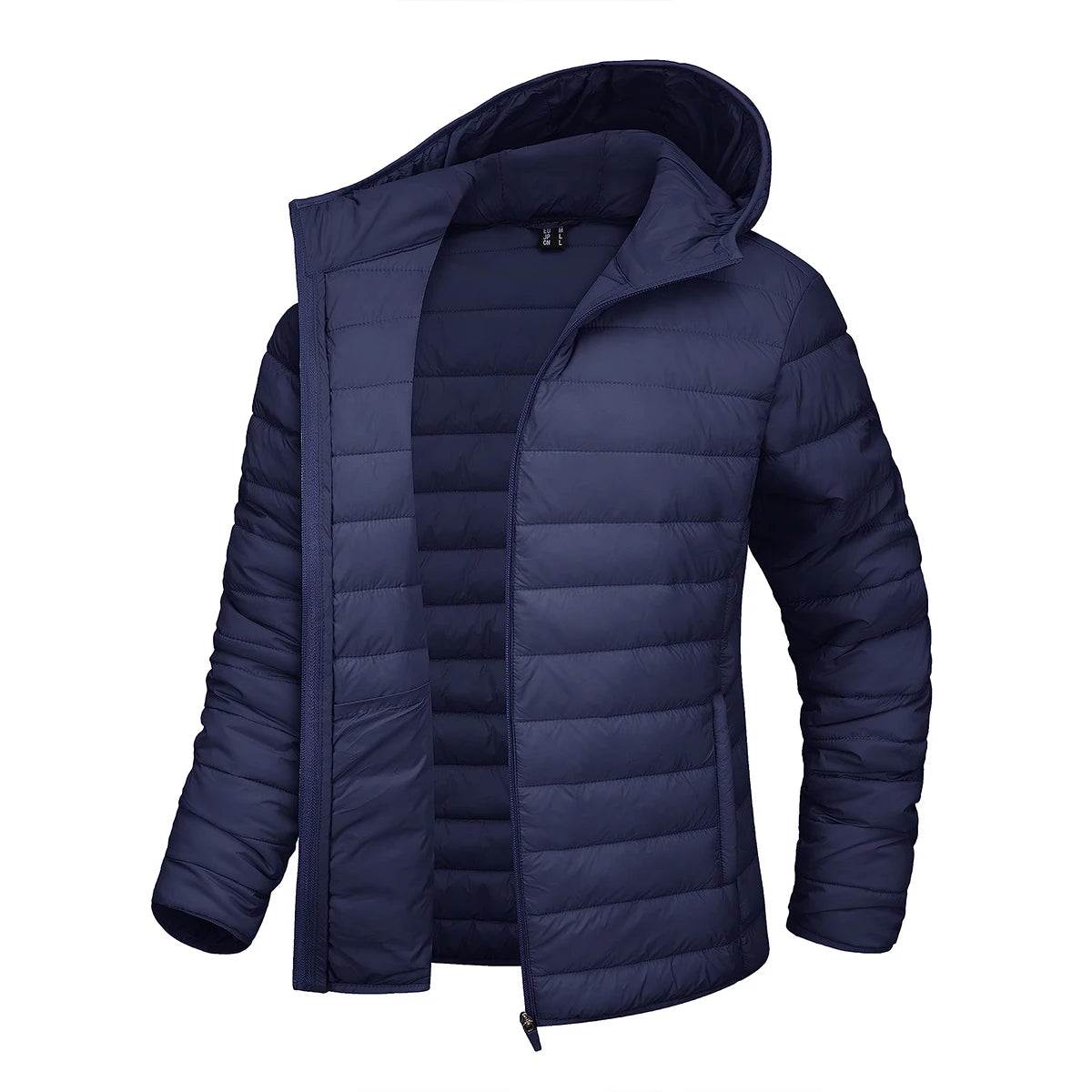 MAGCOMSEN Women's Lightweight Hooded Puffer Jacket Full Zip Quilted Coat Warm Winter Outerwear Casual